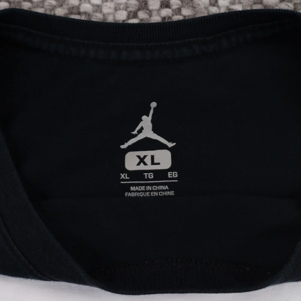 Jordan AJ11 Concord Graphic T-Shirt Mens XL Black Good Short Sleeve Cotton Tee